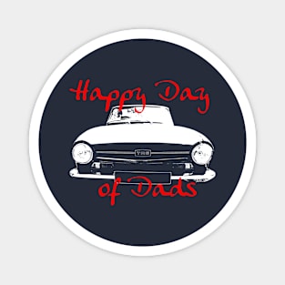 Father's Day 1970s Triumph TR6 classic car Day of Dads Magnet